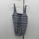 Yonique Women's Size L Black Aztec Swimsuit - Separate