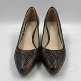 Cole Haan Women's Shoe Size 9 Brown Snakeskin Heels