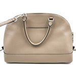 Back COACH Taupe Leather SIERRA Domed Satchel Purse w/Opt Crossbody