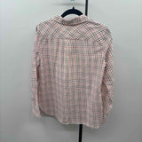 Talbots Women's Size S Pink Checkered Long Sleeve Shirt