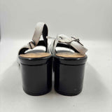 Trotters Women's Shoe Size 10 White Color Block Slingbacks