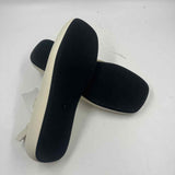 Zara Women's Shoe Size 8 Ivory Solid Sandals