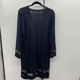 Susan Graver Women's Size M Black Textured Coverup