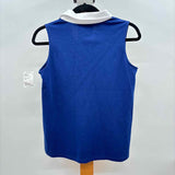 Duffield Lane Women's Size S Blue Solid Sleeveless Shirt