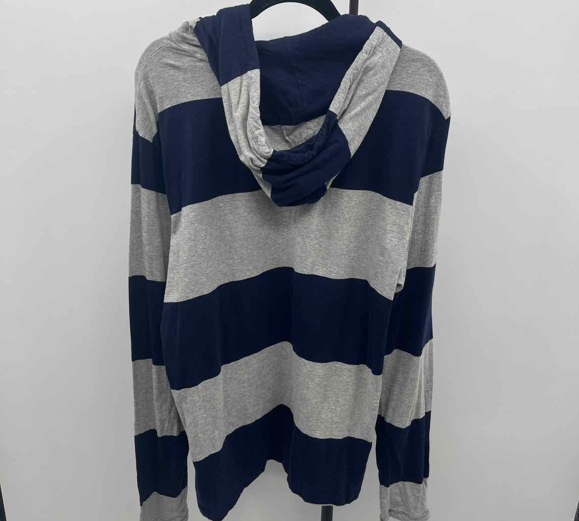 Ralph Lauren Men's Size L Navy Striped Long Sleeve Shirt