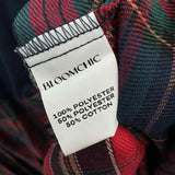 Bloomchic Women's Size 14 Navy Plaid Dress