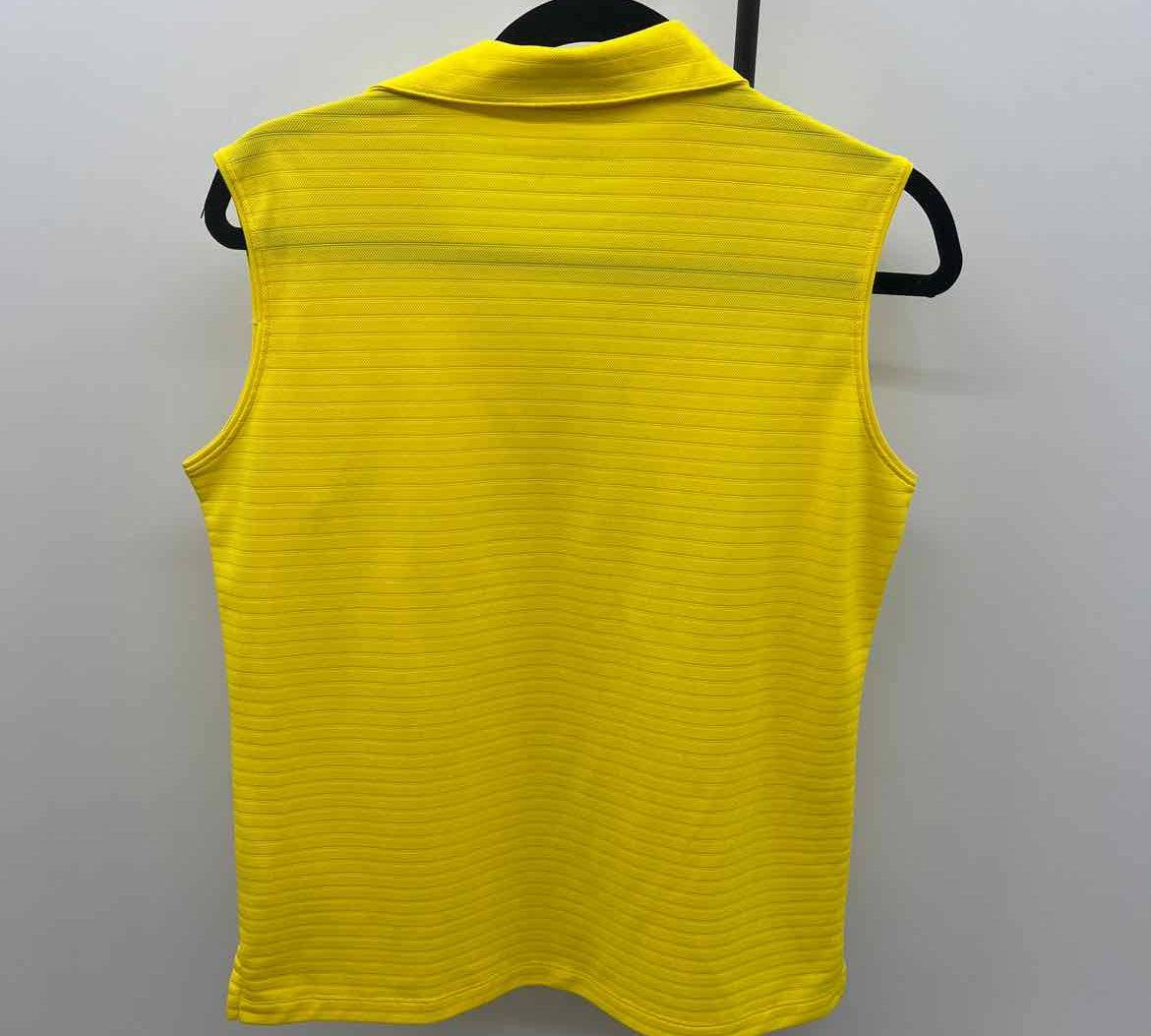 Lady Hagen Women's Size S Yellow Stripe Sleeveless Shirt