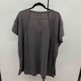 Andree Women's Size 2X Charcoal Grid Short Sleeve Shirt