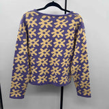 POL Junior's Size S Lilac Floral Cardigan