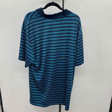 Under Armour Men's Size 3XL Navy Striped Short Sleeve Shirt