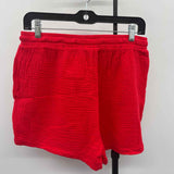 Bobi Women's Size 6 Red Textured Shorts