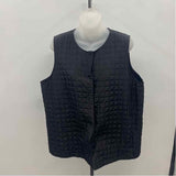 Eileen Fisher Women's Size L Black Textured Vest
