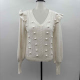 Lilly Pulitzer Women's Size xxs White Textured Sweater