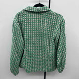 Maeve Junior's Size M Green Tweed Jacket