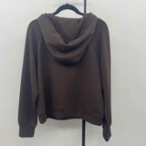 Rae Mode Women's Size M Brown Solid Sweatshirt