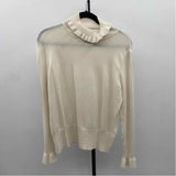 Joseph A. Women's Size L Ivory Solid Sweater