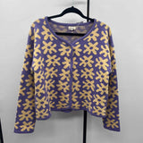 POL Junior's Size S Lilac Floral Cardigan