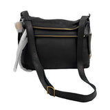 MARGOT Black Leather Crossbody Purse
