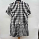 Duffield Lane Women's Size 6 Black Checkered Dress