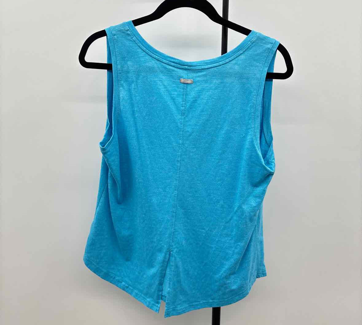 Columbia Women's Size L Blue Heathered Sleeveless Shirt