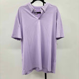 Charles Tyrwhitt Men's Size XXL Lavender Solid Short Sleeve Shirt
