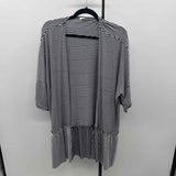 Tres Bien Women's Size S Navy Stripe Cardigan
