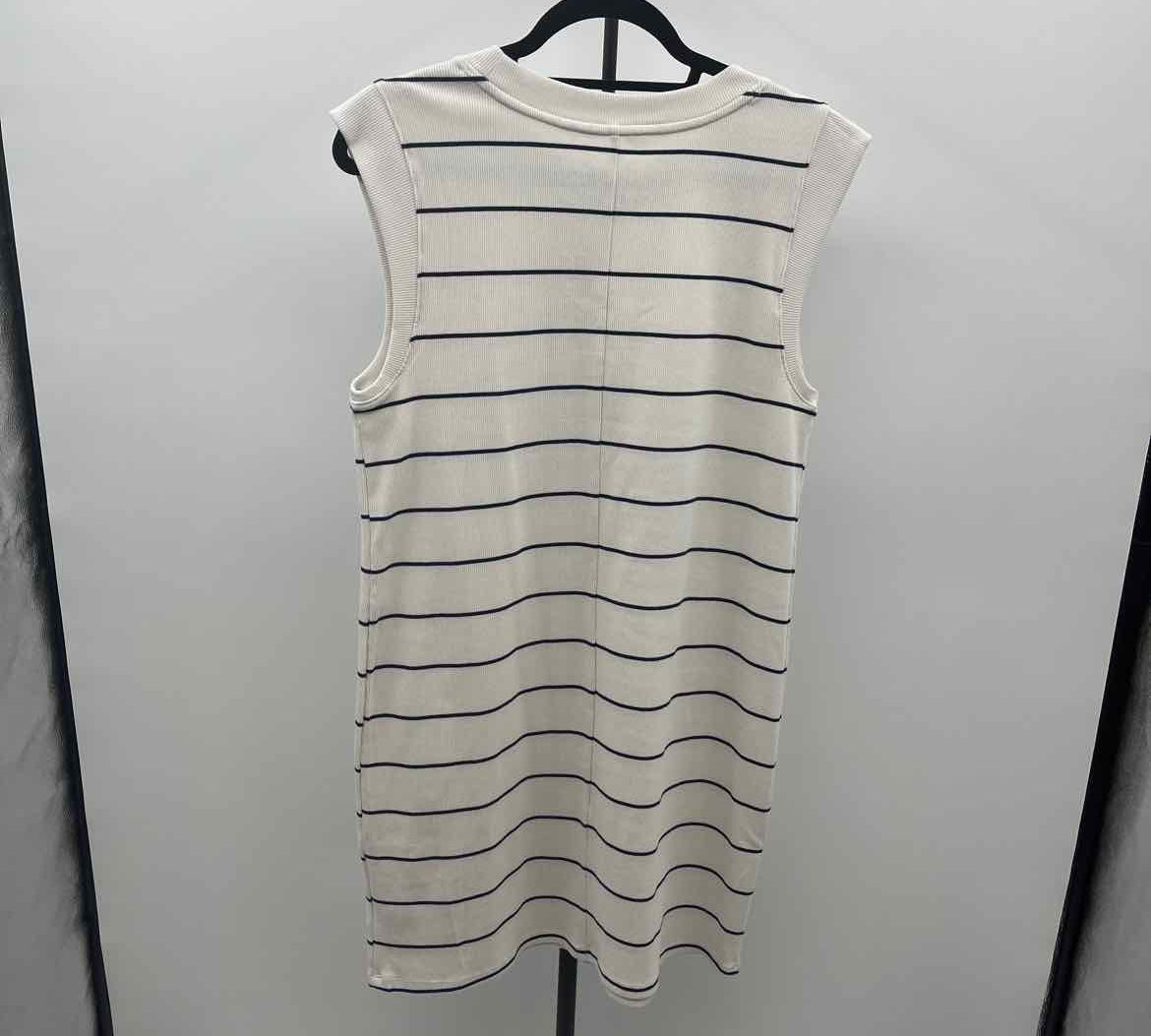 a new day Women's Size 14 Ivory Stripe Dress