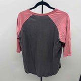 Junk Food Women's Size L Charcoal Wonder Woman Long Sleeve Shirt