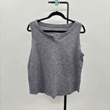 Talbots Women's Size 1X Navy Stripe Sleeveless Shirt