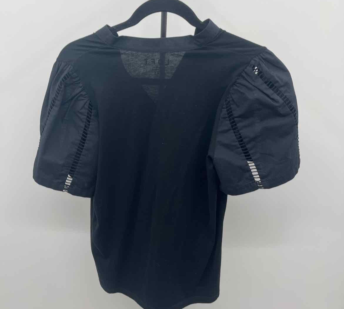 Loft Women's Size XS Black Solid Short Sleeve Shirt