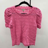 Versona Women's Size S Pink Textured Sweater