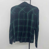CABI Women's Size M Black Plaid Long Sleeve Shirt