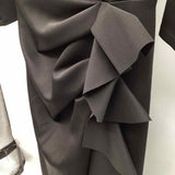 Xscape Women's Size 8P Black Solid Gown/Evening Wear