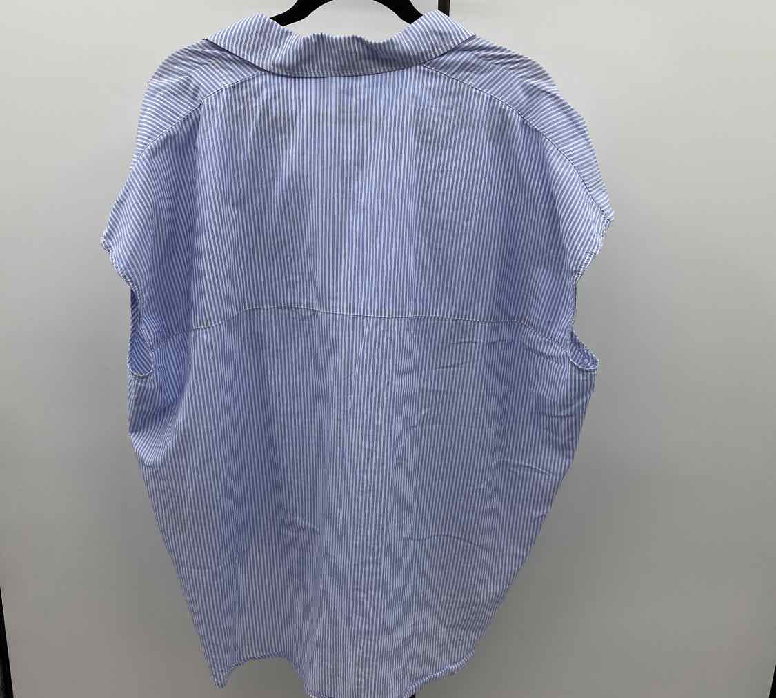 H&M Junior's Size XL Blue Stripe Sleeveless Shirt