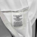 Tommy Hilfiger Women's Size L White Solid Short Sleeve Shirt