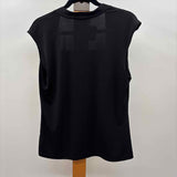 Evan-Picone Women's Size L Black Solid Tank