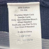 Talbots Women's Size L Navy Solid Cardigan