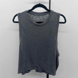 FP Movement Junior's Size M Charcoal Solid Sleeveless Shirt