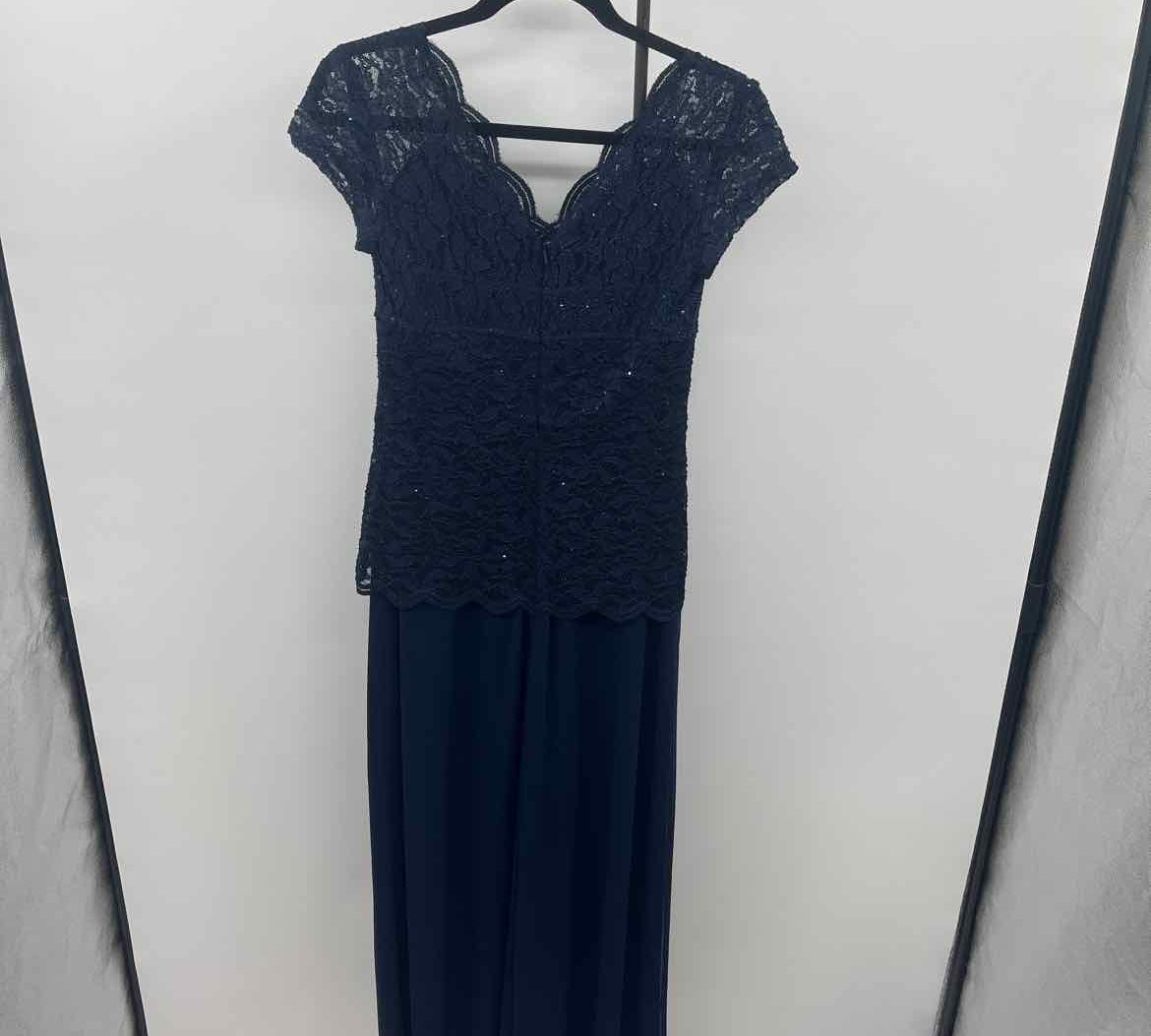 Onyx Women's Size 4 Navy Lace Gown/Evening Wear