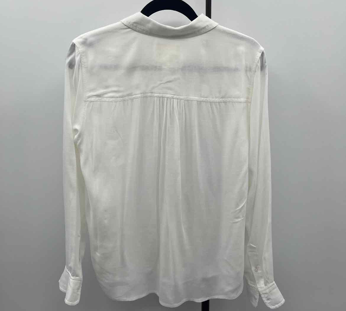 Lucky Brand Women's Size S White Solid Long Sleeve Shirt