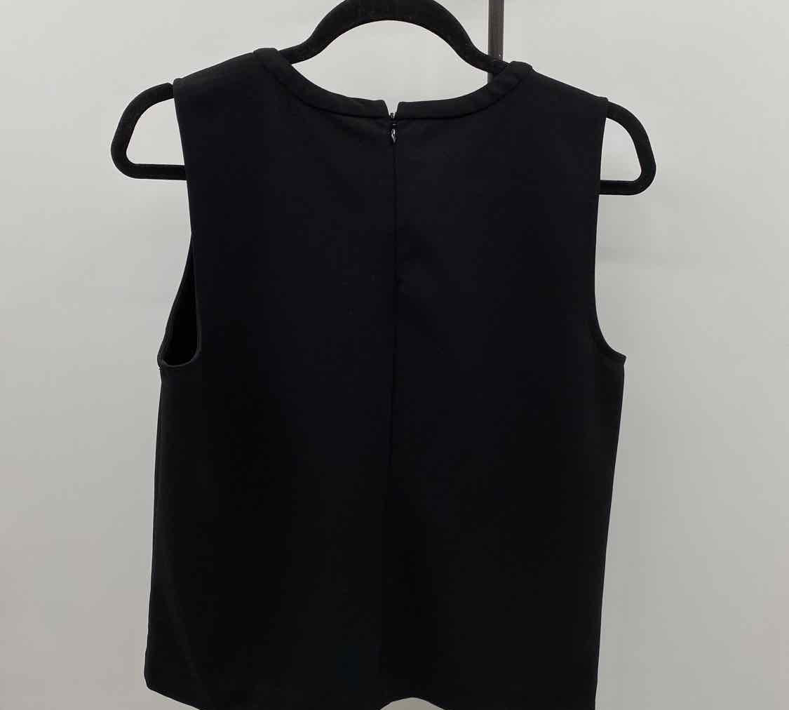 Ann Taylor Women's Size M Black Solid Sleeveless Shirt