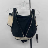 SRV-FTF Women's Size 2X Black Color Block Swimsuit - 2 Piece