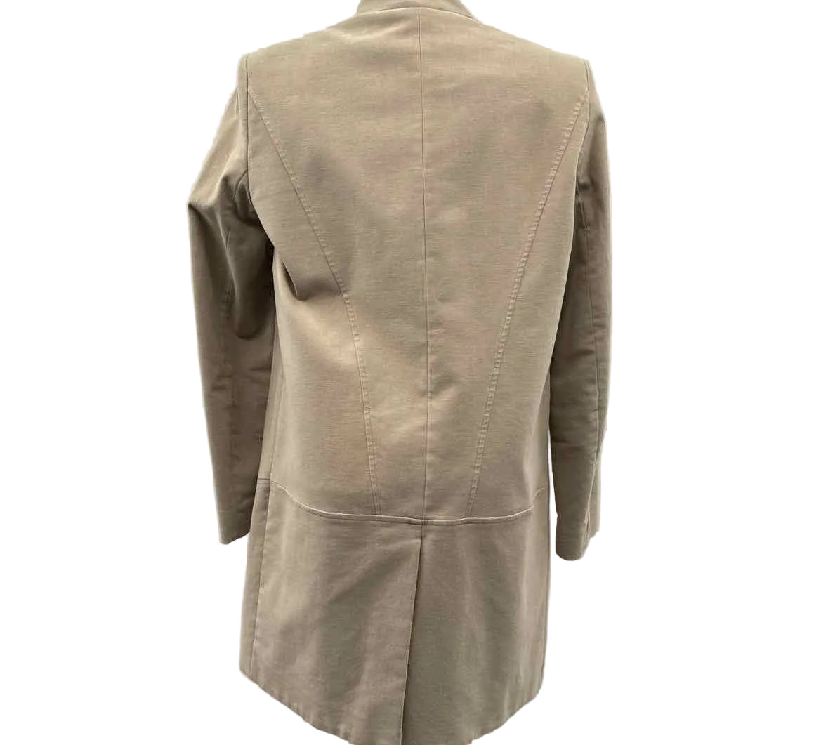Helmut Lang Women's Size S Beige Solid Coat