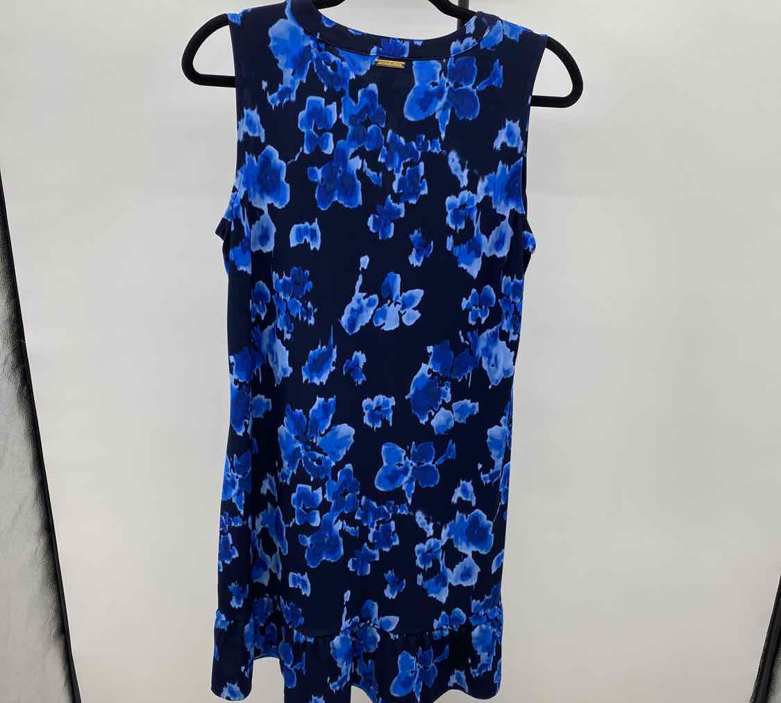 Michael Kors Women's Size 14 Blue Floral Dress