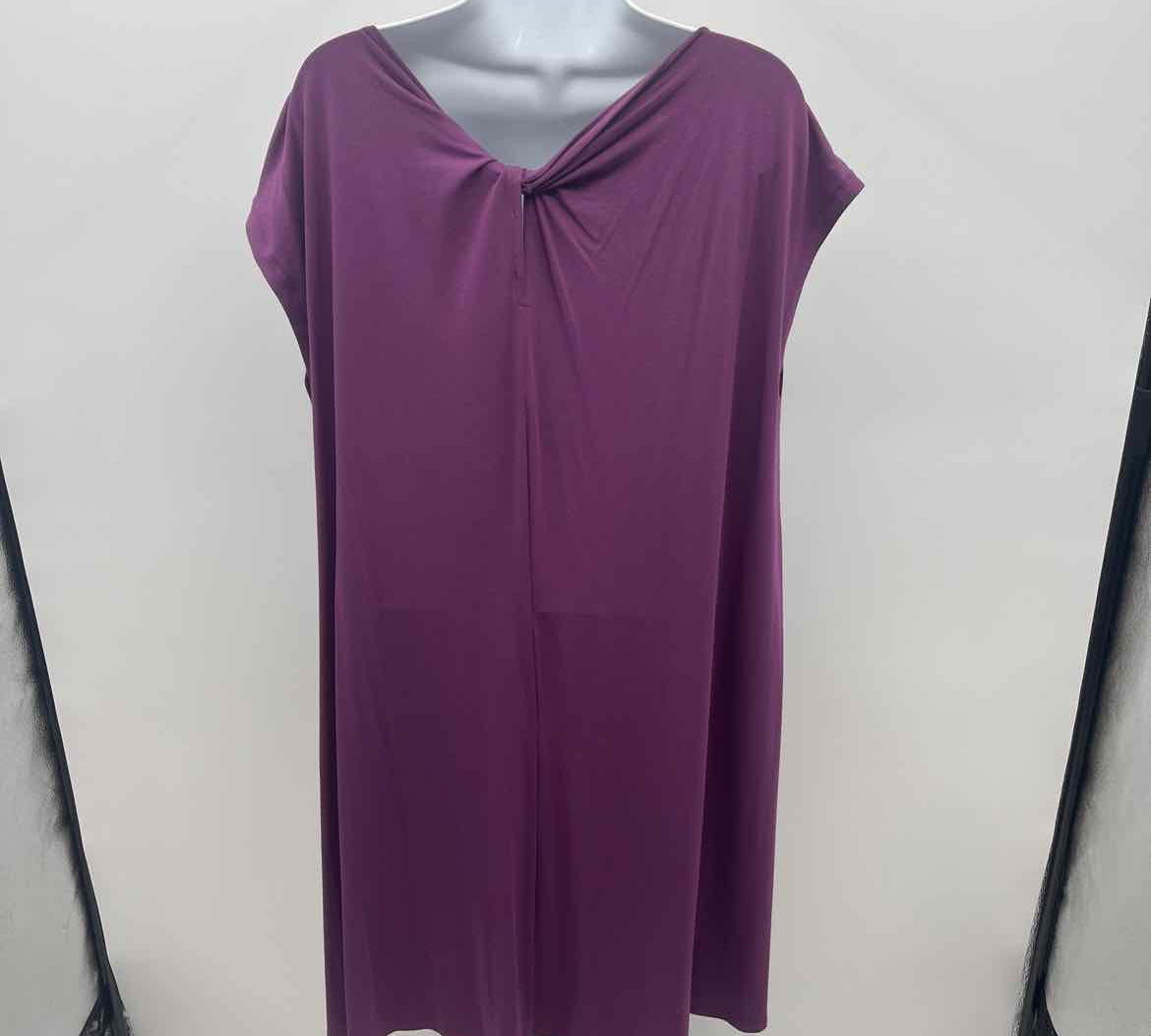 Eileen Fisher Women's Size 14 Purple Solid Dress
