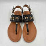 Tommy Hilfiger Women's Shoe Size 8.5 Black Grommet Sandals