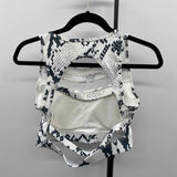 savvi Women's Size L White Snakeskin Tank