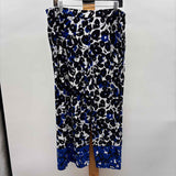 Susan Graver Women's Size 12 Black Floral Capris