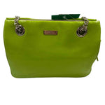 KATE SPADE Neon Green Patent Leather Shoulder Bag Purse
