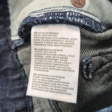 Lands End Men's Size 35 Blue Solid Jeans
